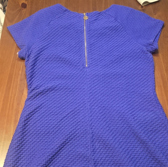 Lilly Pulitzer Coco short-sleeve shift dress size XL in a blue/purple - Picture 6 of 11